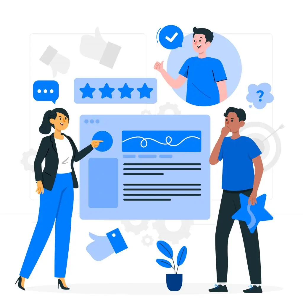 Customer review management