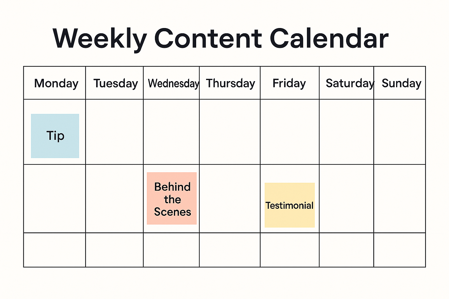 Social content planner